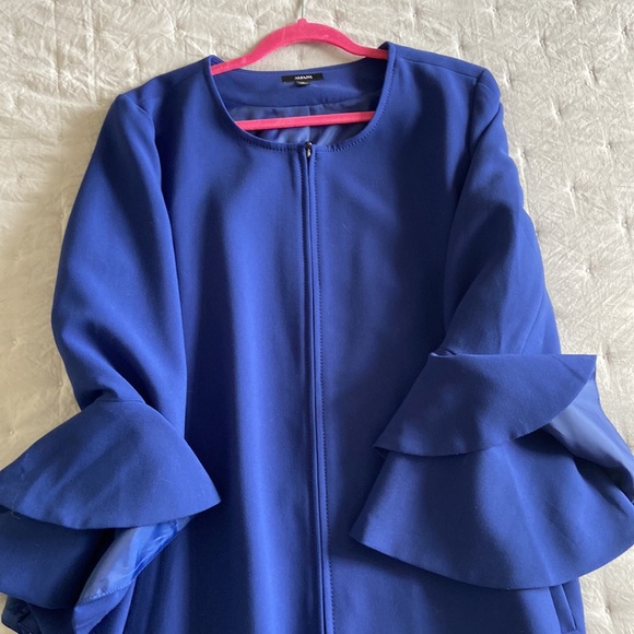 Alfani Women’s Flared Sleeve Andromeda Blue Jacket - Picture 6 of 10